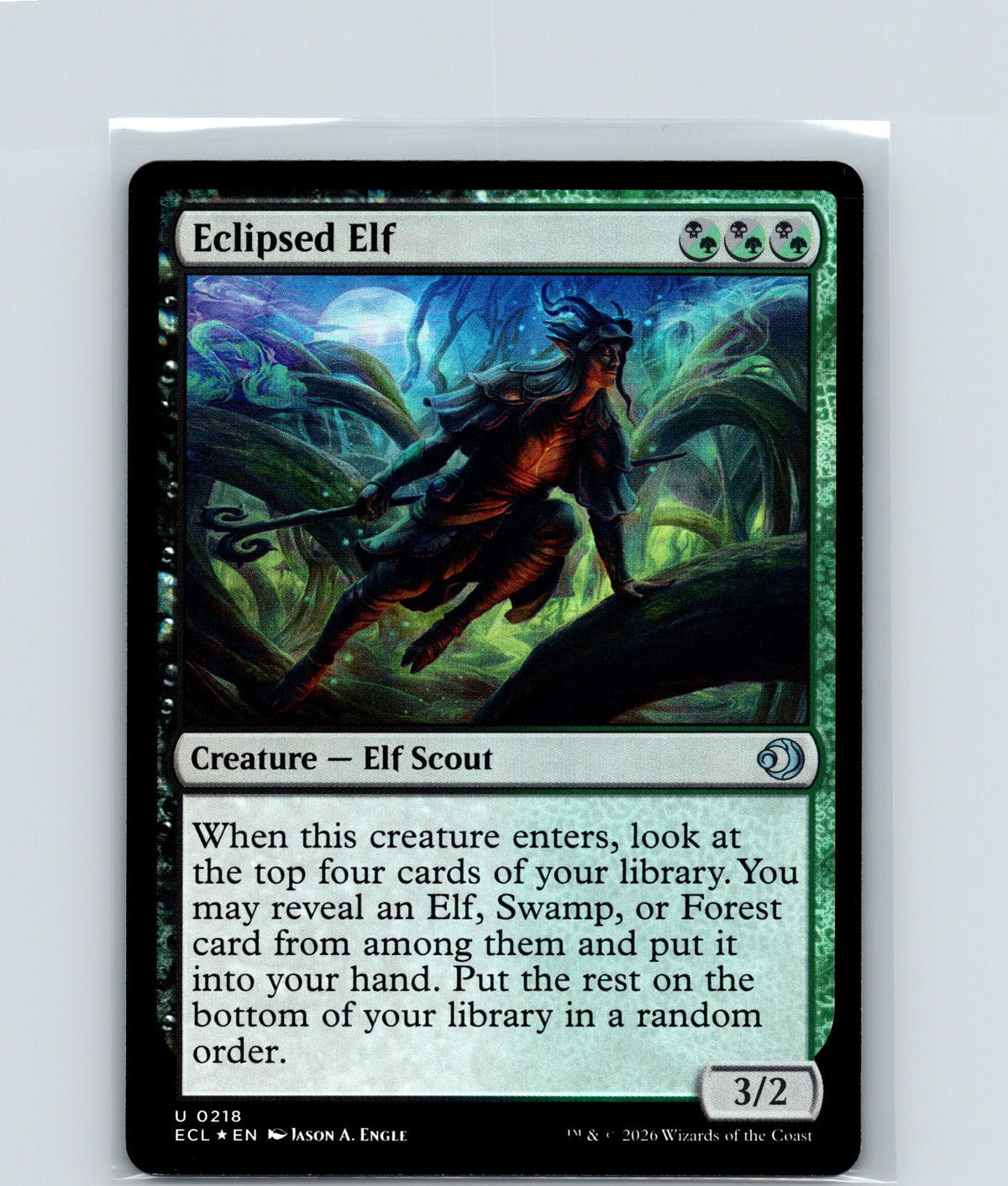 Eclipsed Elf Foil U Lorwyn Eclipsed 218 NM