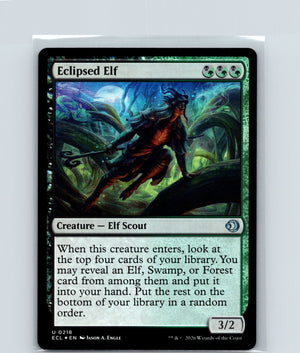 Eclipsed Elf Foil U Lorwyn Eclipsed 218 NM