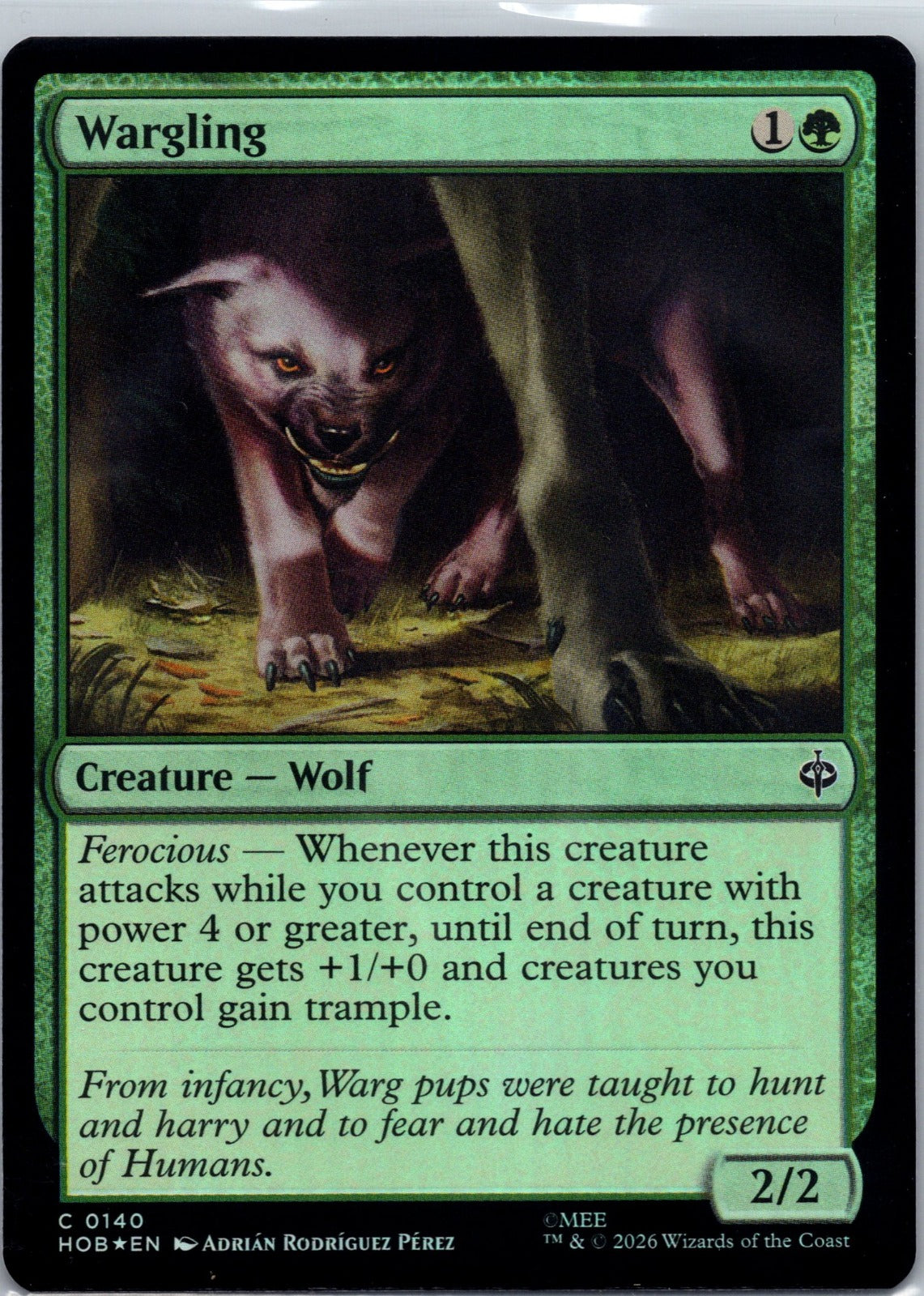 Wargling Foil C The Hobbit 140 NM