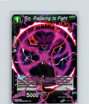 Fin, Preparing to Fight Foil Common Ultimate Squad BT17-128 NM