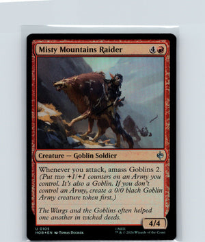 Misty Mountains Raider Foil U The Hobbit 105 NM