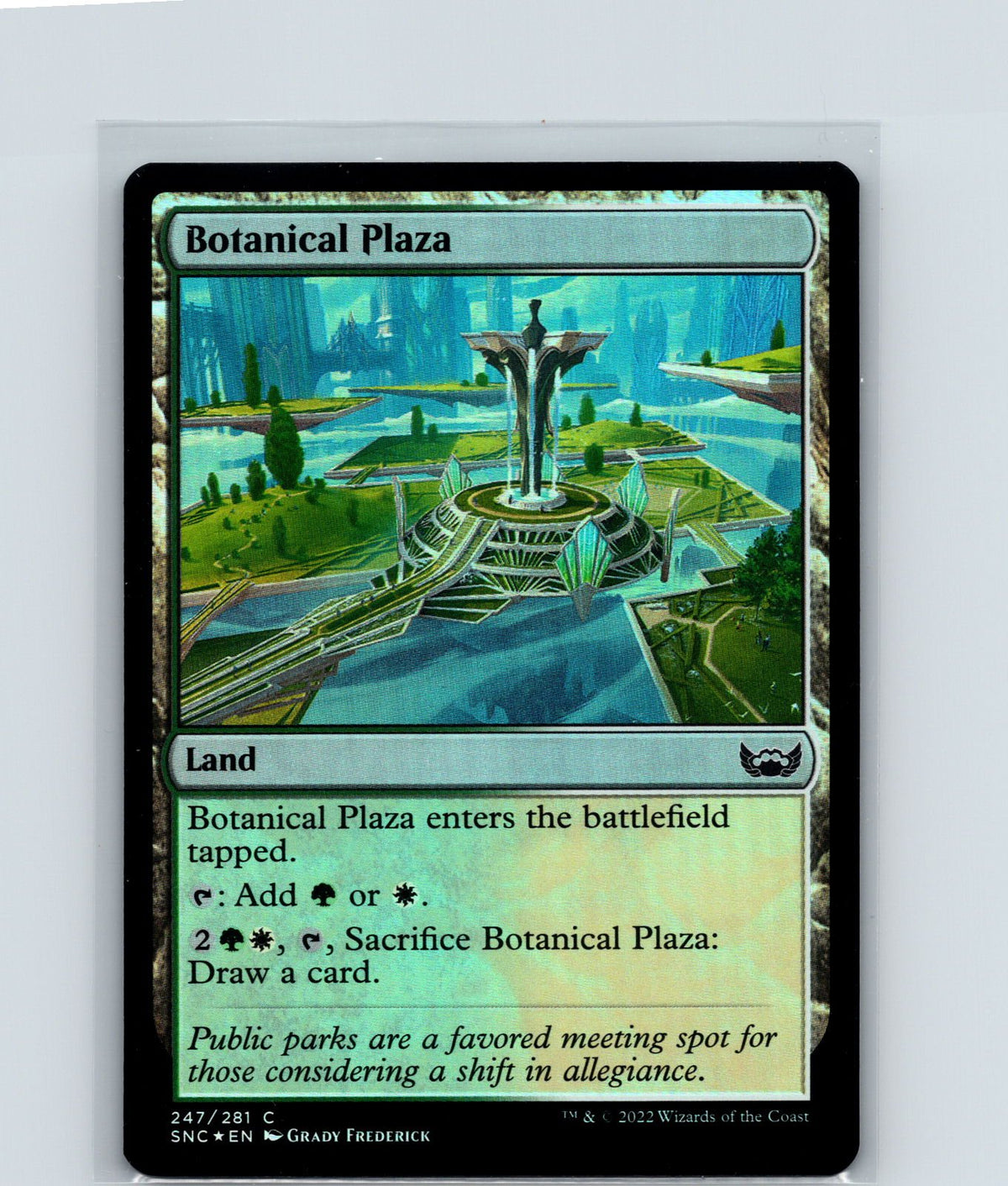 Botanical Plaza Foil C Streets of New Capenna 247 NM