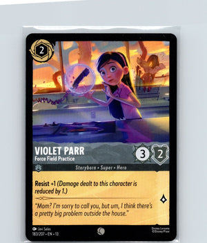 Violet Parr - Force Field Practice Common Attack of the Vine! 183/207 NM