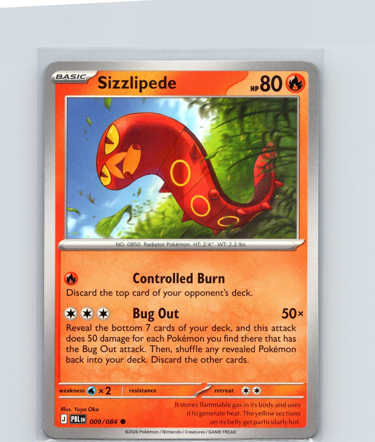 Sizzlipede Common ME05: Pitch Black 009/084 NM