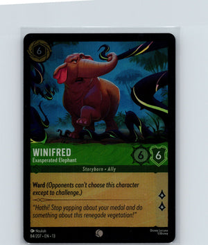 Winifred - Exasperated Elephant Common Attack of the Vine! 84/207 NM