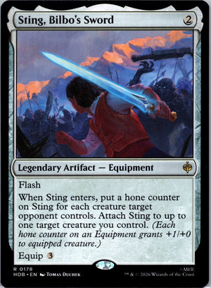 Sting, Bilbo's Sword R The Hobbit 178 NM