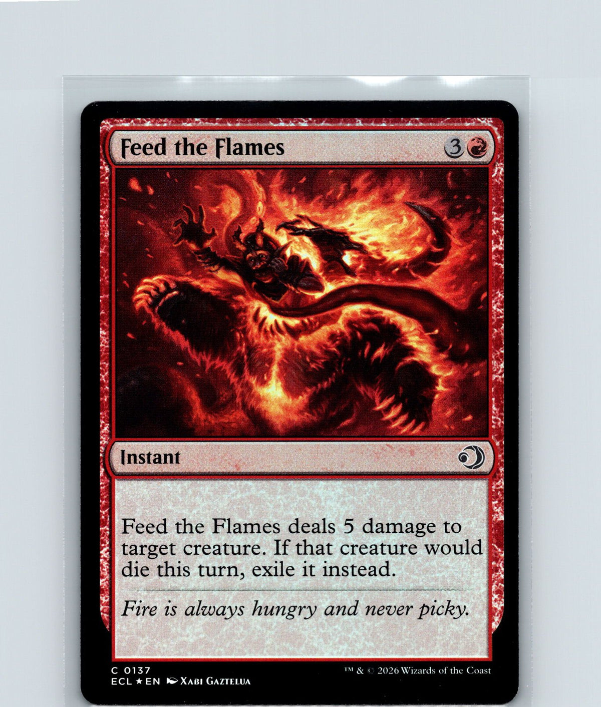 Feed the Flames Foil C Lorwyn Eclipsed 137 NM