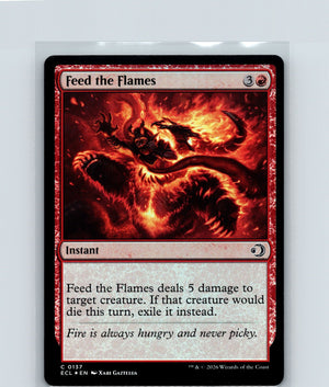 Feed the Flames Foil C Lorwyn Eclipsed 137 NM