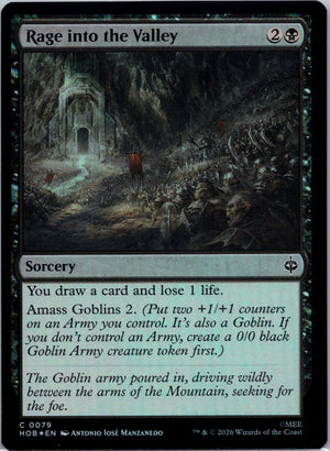Rage into the Valley Foil C The Hobbit 79 NM