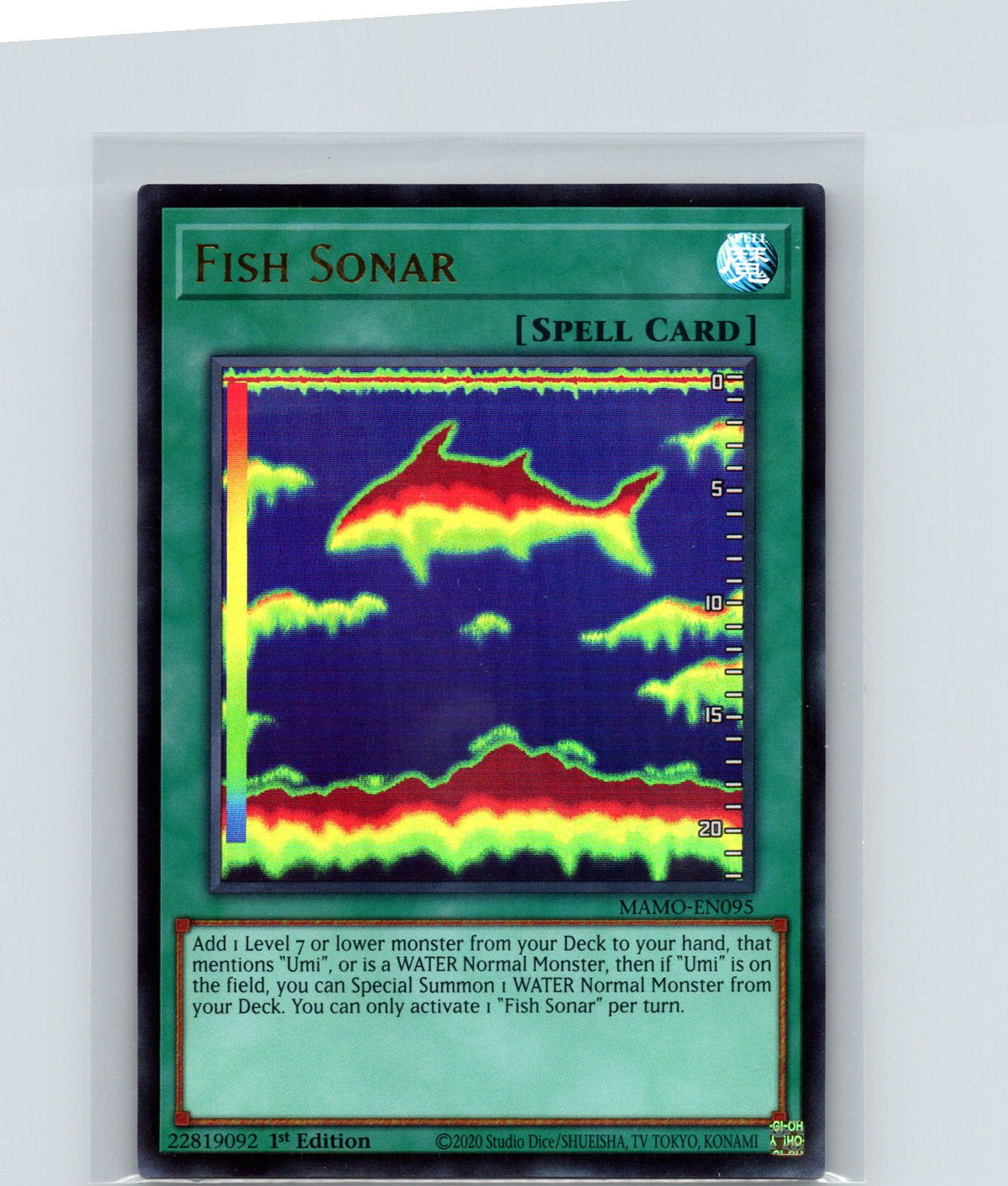 Fish Sonar 1st Edition Ultra Rare Magnificent Monsters MAMO-EN095 NM