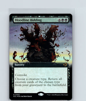Bloodline Bidding (Extended Art) Foil R Lorwyn Eclipsed 359 NM