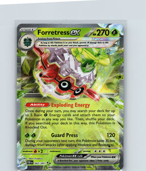 Forretress ex Holo Double Rare SV: Paldean Fates 002/091 NM