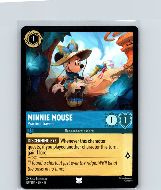 Minnie Mouse - Practical Traveler Uncommon Wilds Unknown 159/204 NM