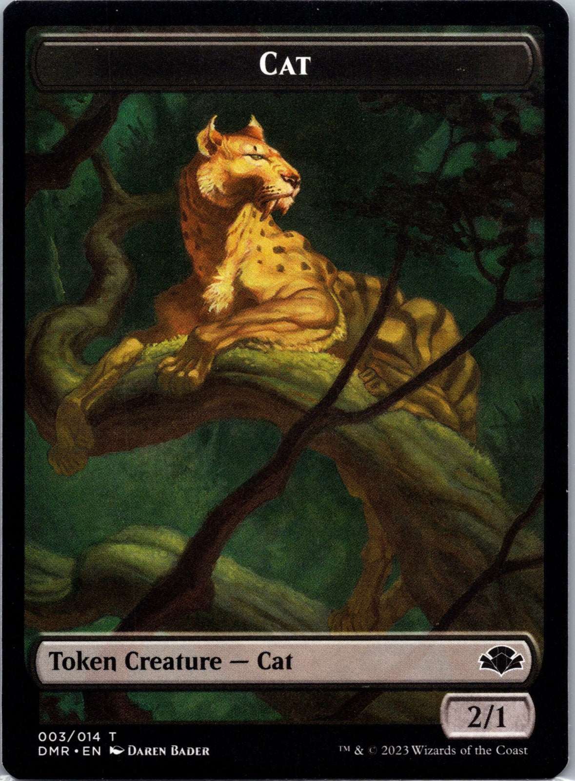 Cat Token T Dominaria Remastered 3 NM