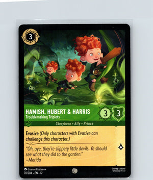 Hamish, Hubert & Harris - Troublemaking Triplets Common Wilds Unknown 70/204 NM