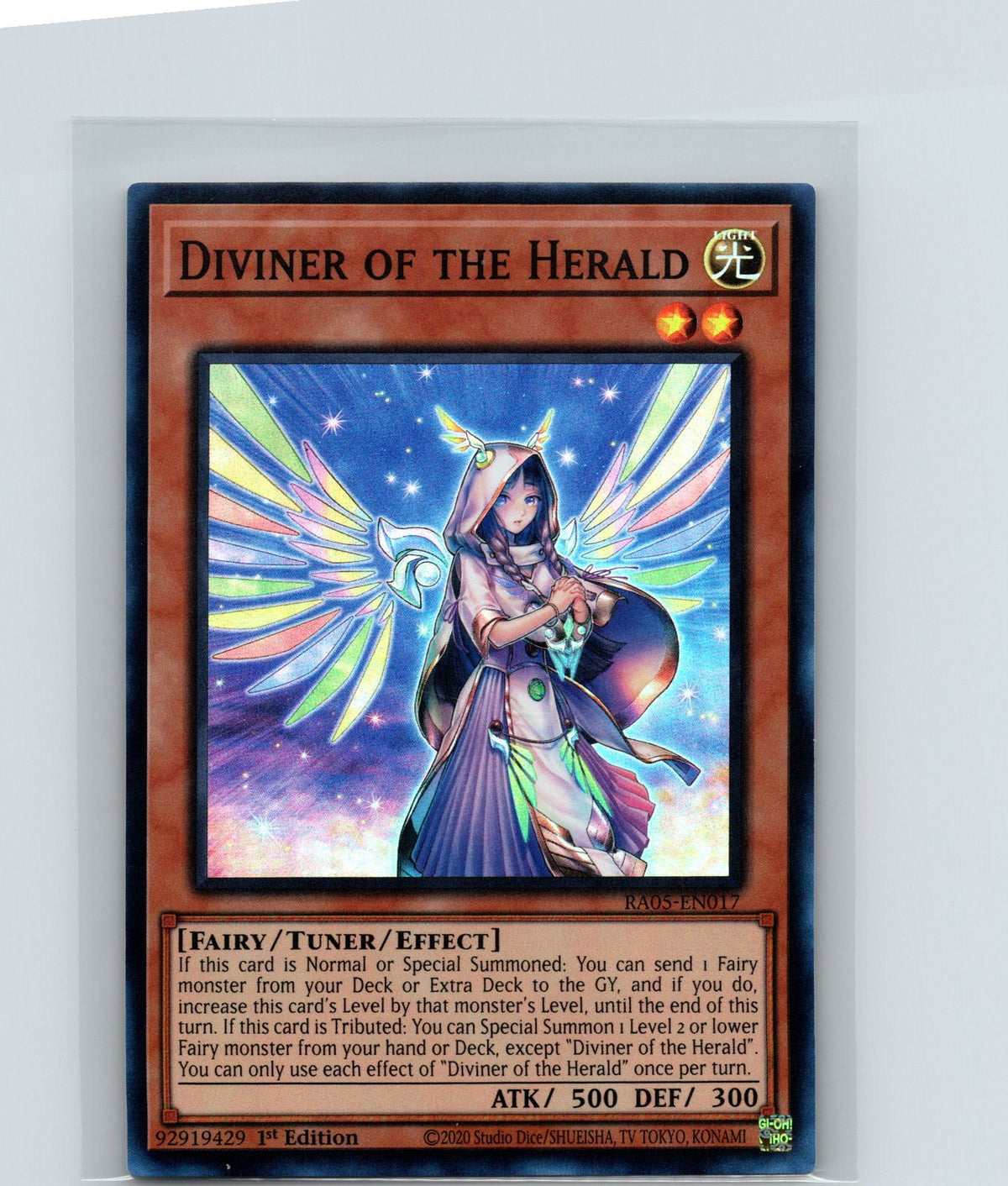 Diviner of the Herald Super Rare Rarity Collection 5 RA05-EN017 NM