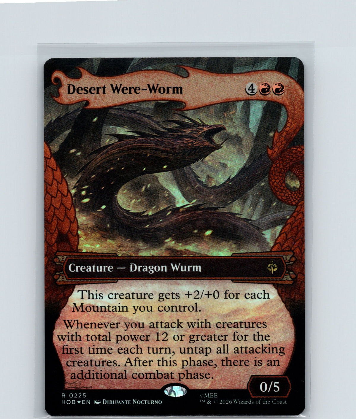 Desert Were-Worm (Showcase) Foil R The Hobbit 225 NM