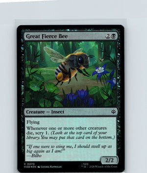 Great Fierce Bee Foil C The Hobbit 73 NM