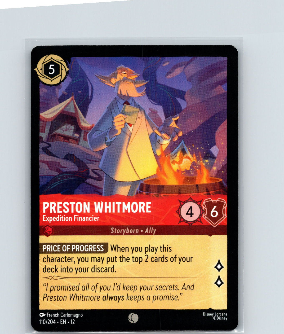 Preston Whitmore - Expedition Financier Common Wilds Unknown 110/204 NM