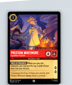 Preston Whitmore - Expedition Financier Common Wilds Unknown 110/204 NM