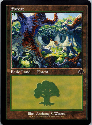 Forest (Retro Frame) L Dominaria Remastered 411 NM
