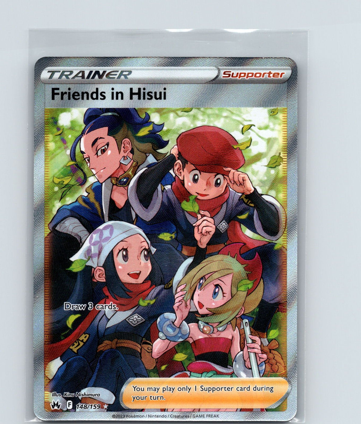 Friends in Hisui (Full Art) Holo Ultra Rare SWSH: Crown Zenith 148/159 NM