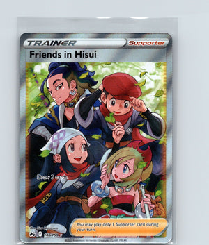 Friends in Hisui (Full Art) Holo Ultra Rare SWSH: Crown Zenith 148/159 NM