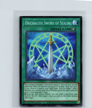 Orichalcos Sword of Sealing (Secret Rare) 1st Edition Secret Rare MAMO-EN022 NM