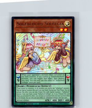 Solfachord Solfegia 1st Edition Ultra Rare Magnificent Monsters MAMO-EN065 NM