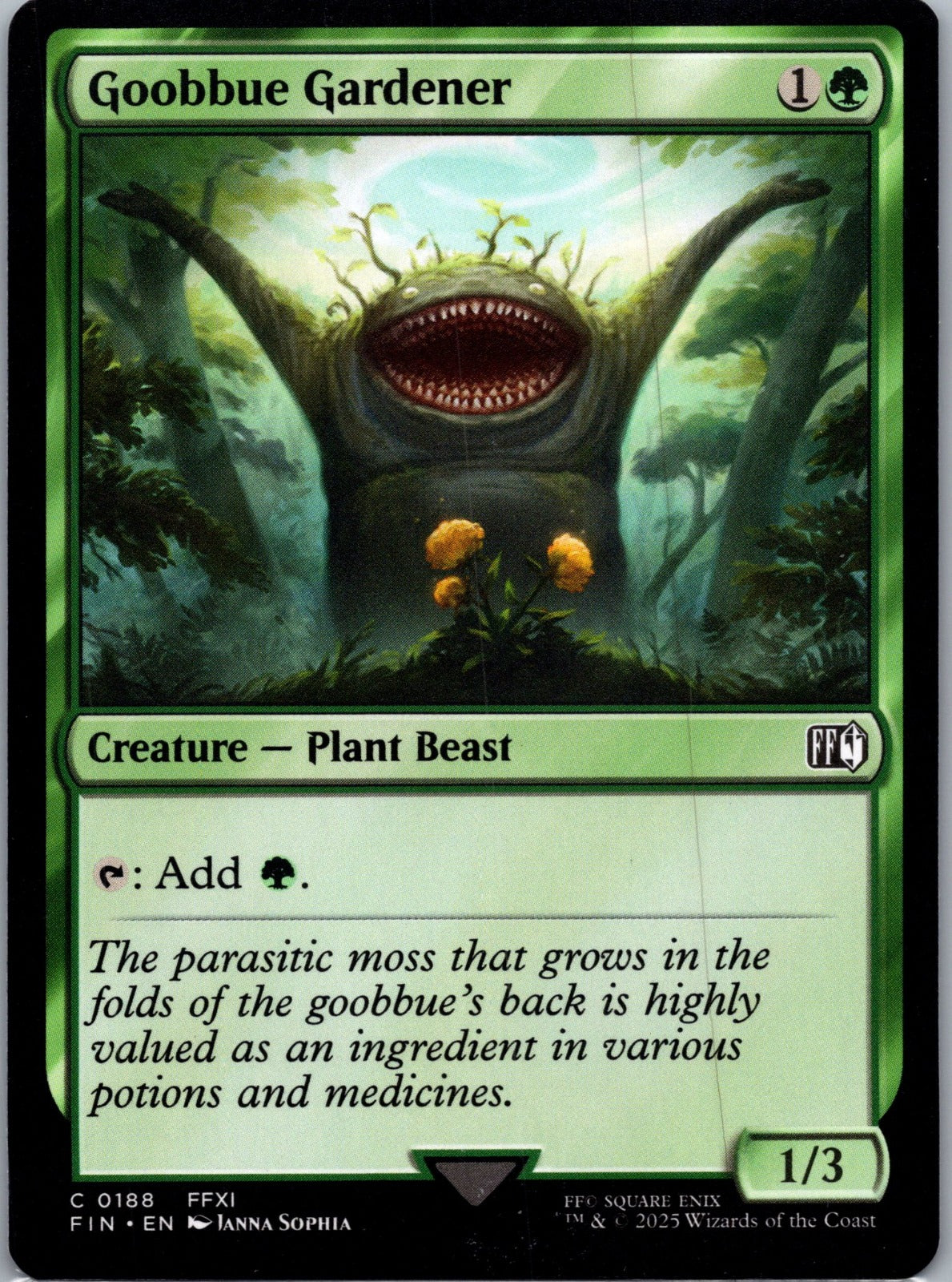 Goobbue Gardener C FINAL FANTASY 188 NM