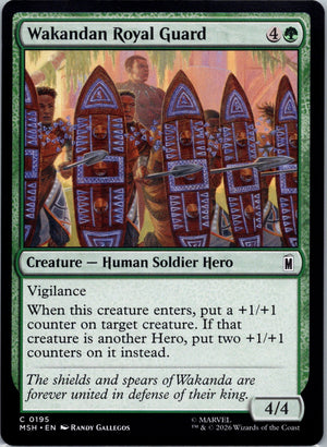 Wakandan Royal Guard C Marvel Super Heroes 195 NM