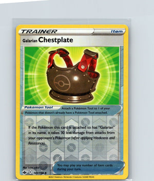 Galarian Chestplate Uncommon SWSH06: Chilling Reign 141/198 NM