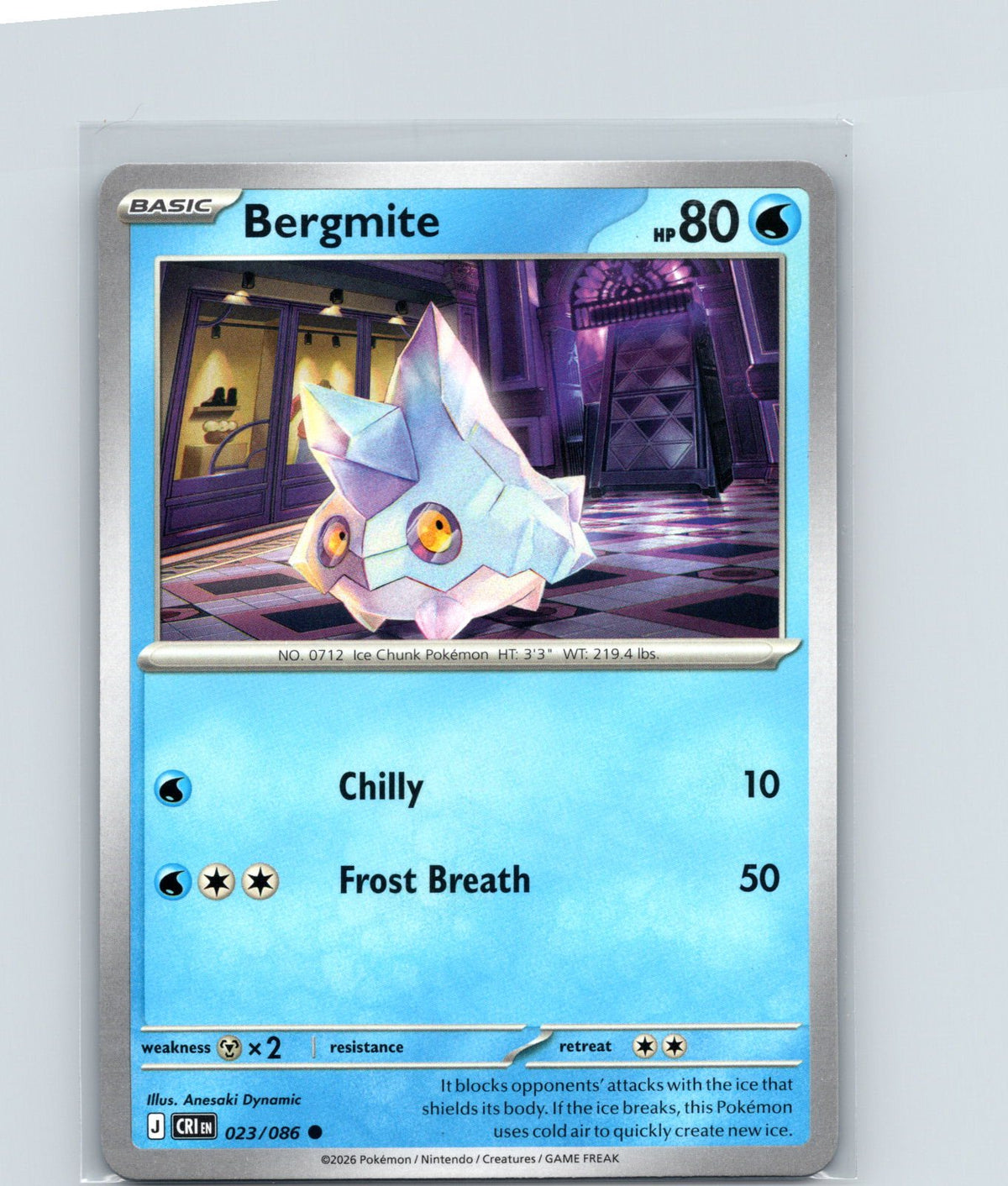 Bergmite Common ME04: Chaos Rising 023/086 NM