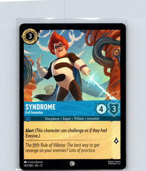 Syndrome - Evil Inventor Common Wilds Unknown 143/204 NM