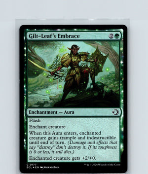 Gilt-Leaf's Embrace Foil C Lorwyn Eclipsed 177 NM