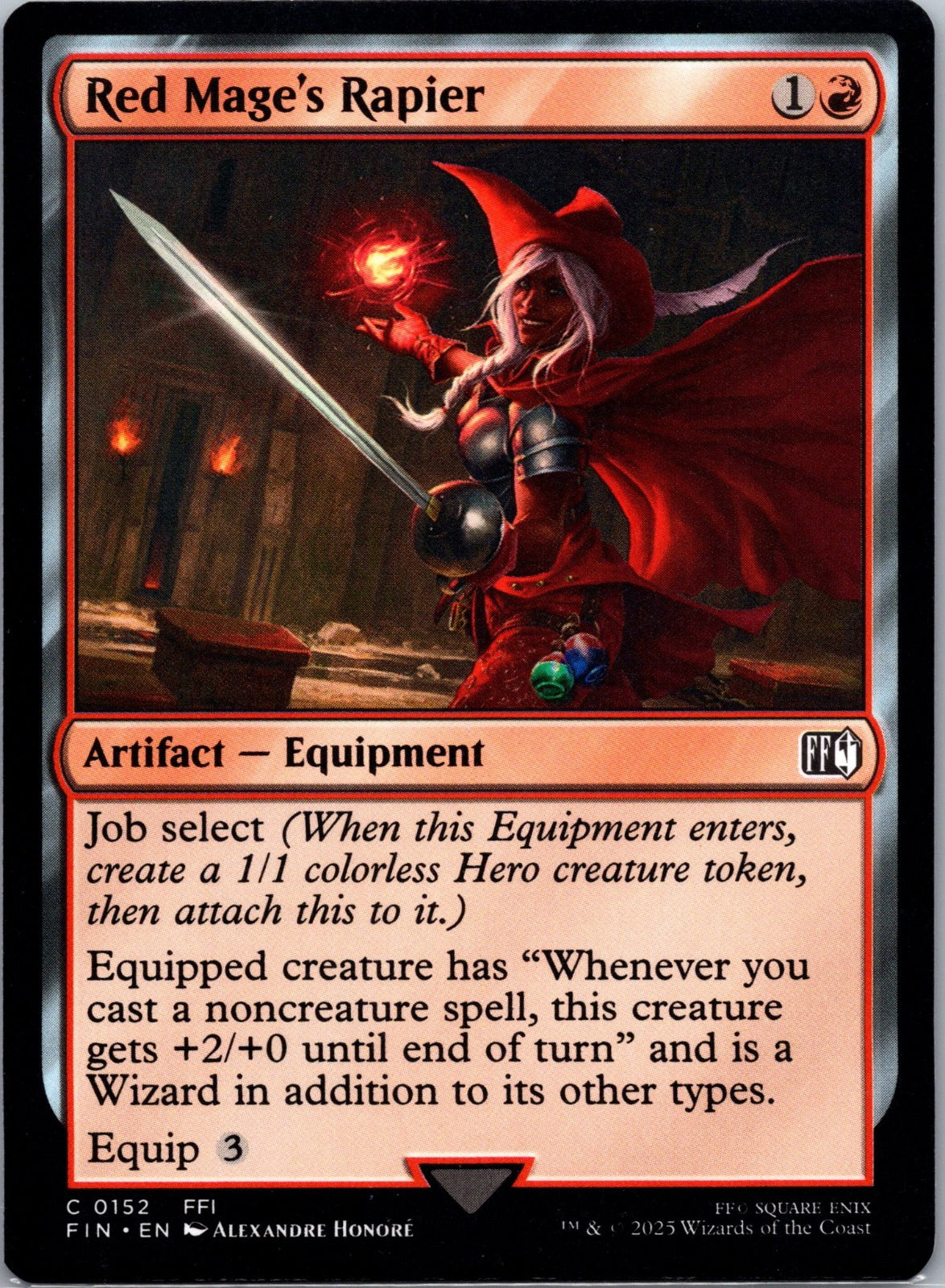 Red Mage's Rapier C FINAL FANTASY 152 NM