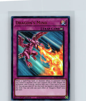 Dragon's Mind 1st Edition Ultra Rare Rarity Collection 5 RA05-EN082 NM