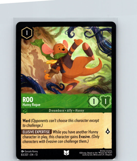 Roo - Hunny Rogue Uncommon Attack of the Vine! 83/207 NM