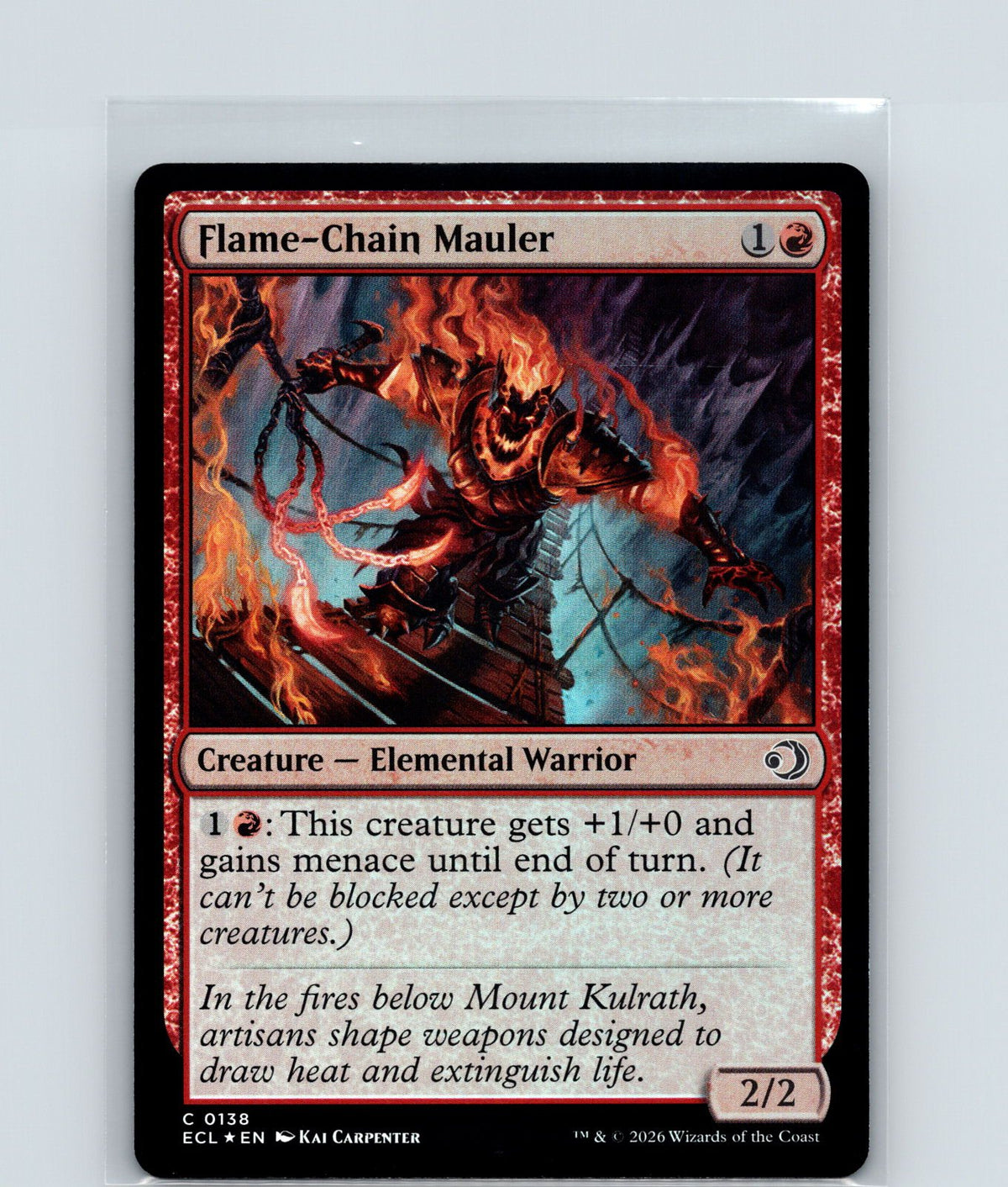 Flame-Chain Mauler Foil C Lorwyn Eclipsed 138 NM