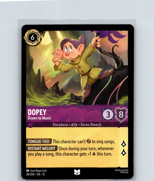Dopey - Drawn to Music Uncommon Wilds Unknown 38/204 NM