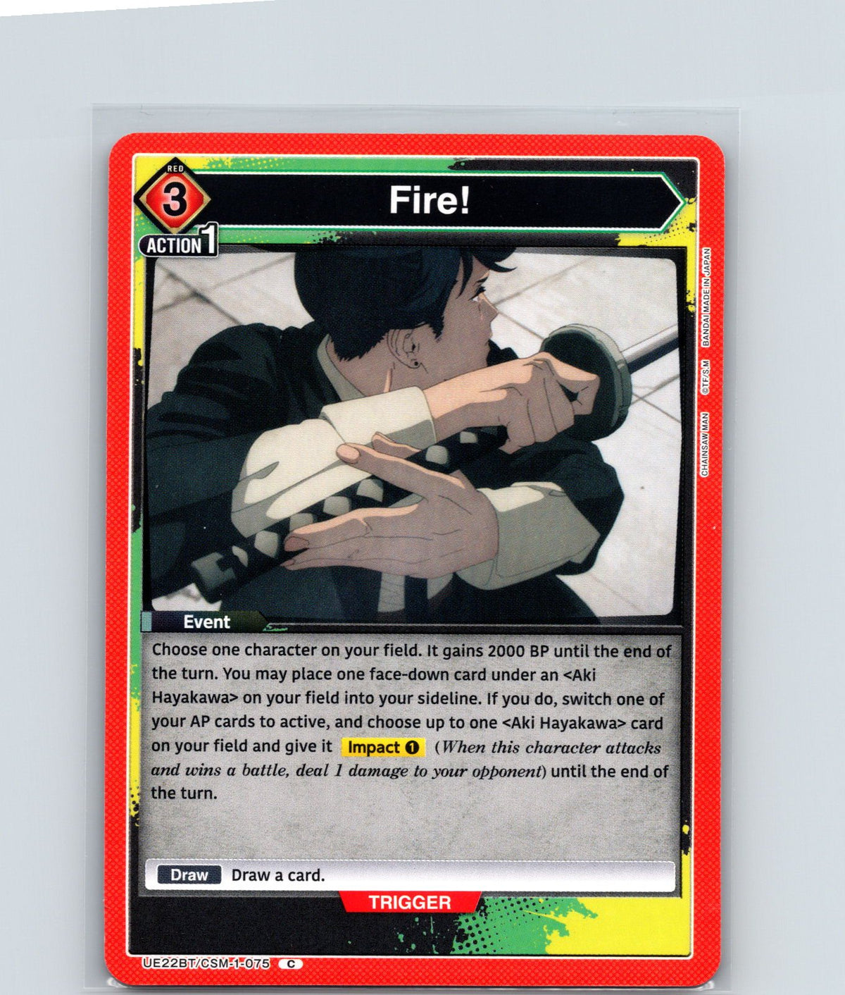 Fire! Common UE22BT: CHAINSAW MAN UE22BT/CSM-1-075 NM