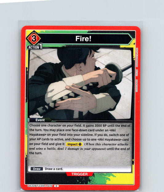 Fire! Common UE22BT: CHAINSAW MAN UE22BT/CSM-1-075 NM