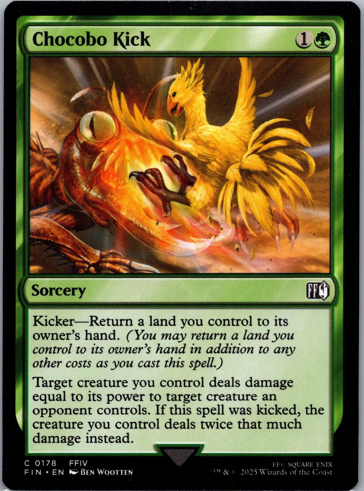 Chocobo Kick C FINAL FANTASY 178 NM