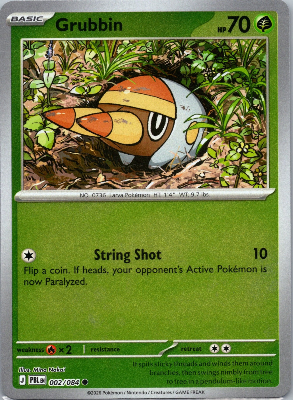 Grubbin Common ME05: Pitch Black 002/084 NM
