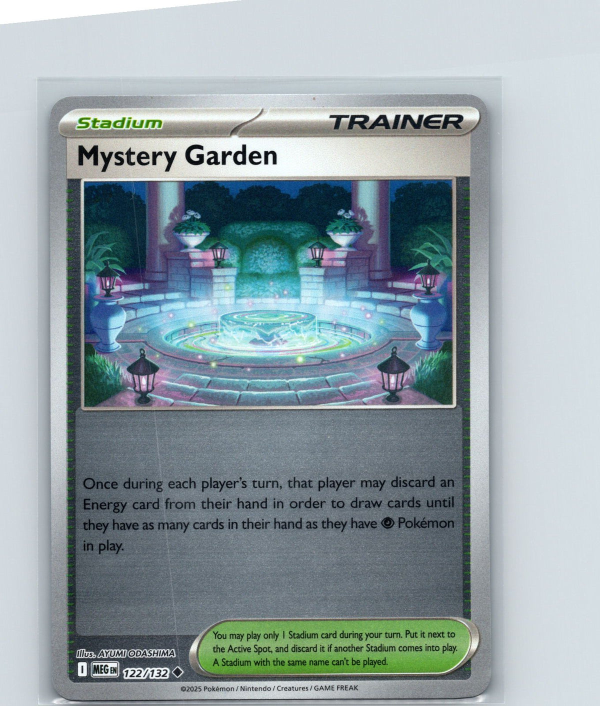 Mystery Garden Reverse Holo Uncommon ME01: Mega Evolution 122/132 NM