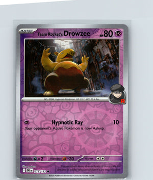 Team Rocket's Drowzee Reverse Holo Common SV10: Destined Rivals 079/182 NM