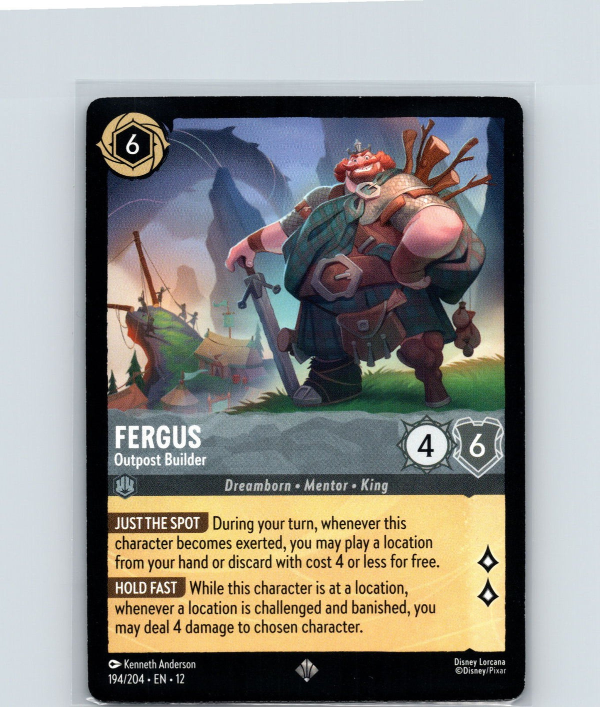 Fergus - Outpost Builder Super Rare Wilds Unknown 194/204 NM