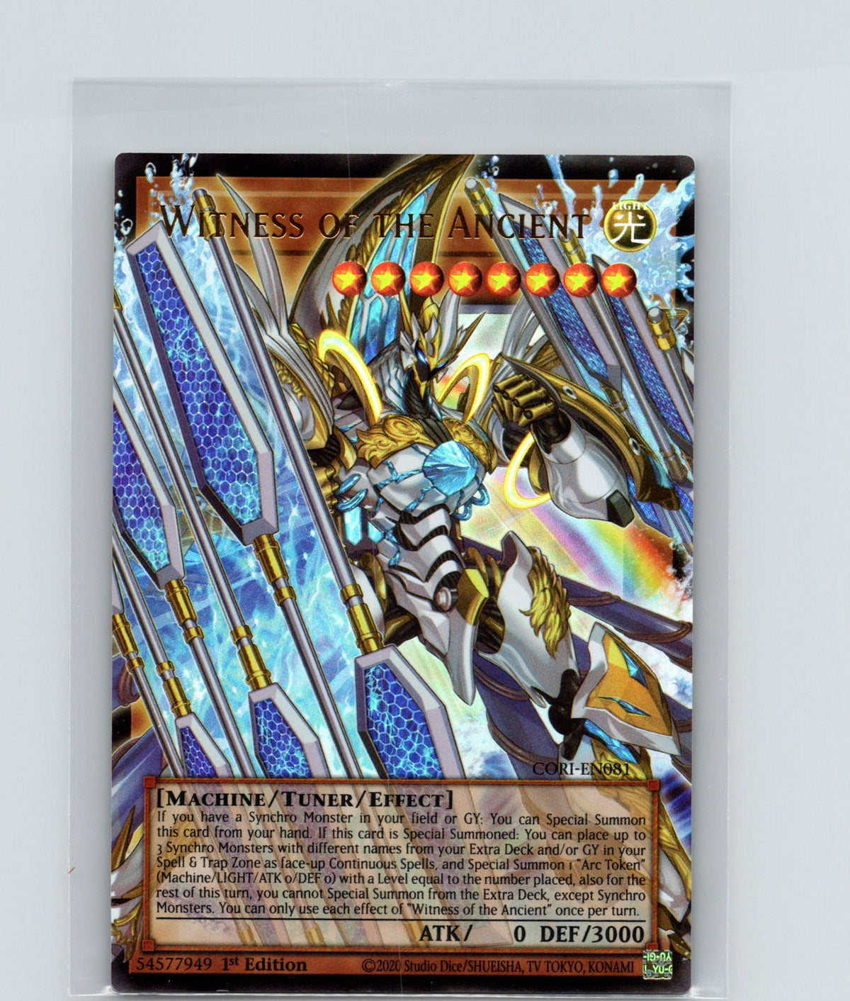 Witness of the Ancient (Extended Art) 1st Edition Ultra Rare CORI-EN081 NM