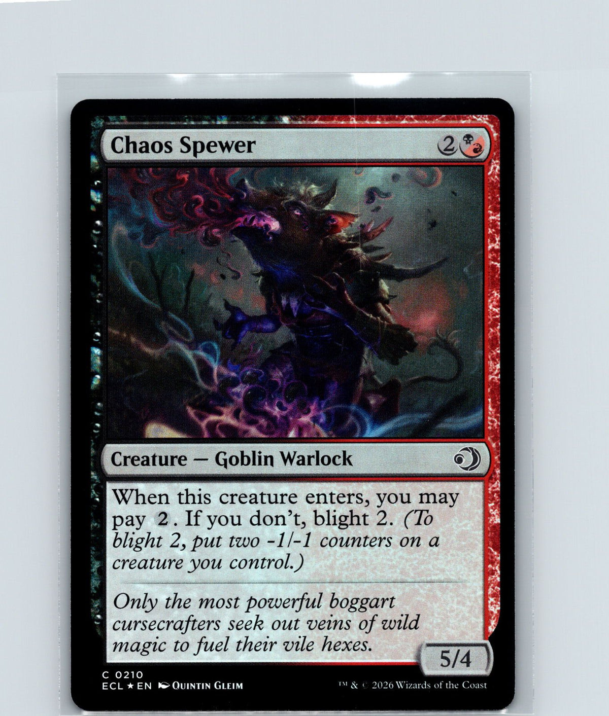 Chaos Spewer Foil C Lorwyn Eclipsed 210 NM