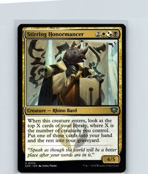 Stirring Honormancer U Secrets of Strixhaven 234 NM